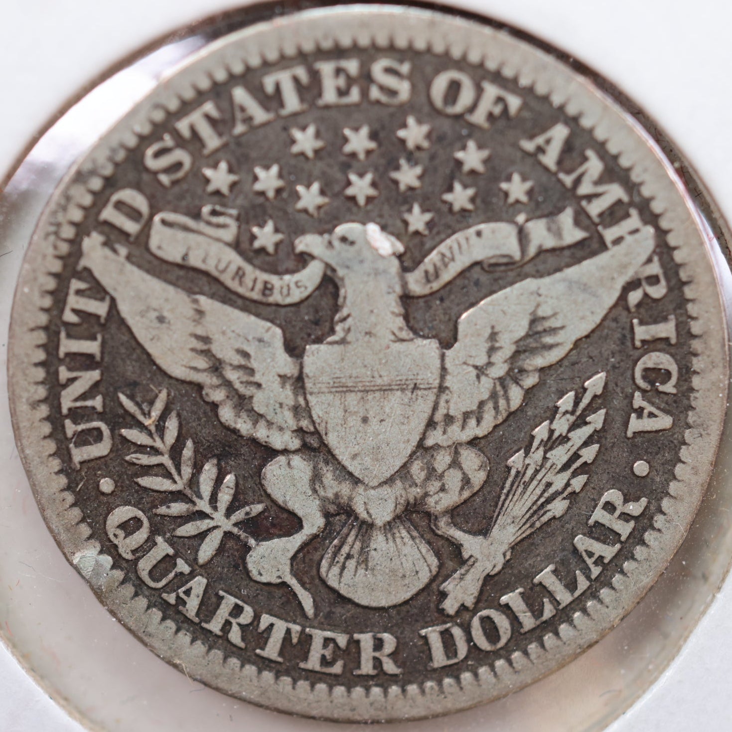 1908 Barber Silver Quarter, Very Good Circulated Coin, Store #QR905