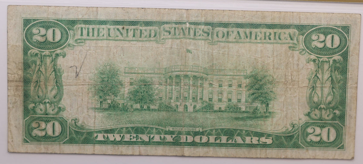 1929 $20, National Bank Note, CH# 7343, Girard, PA. PCGS VF-20, Store #NBN079.