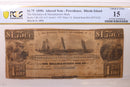 1852 $1.75, Providence, Rhode Island, Obsolete Currency, PCGS F-15, Store
