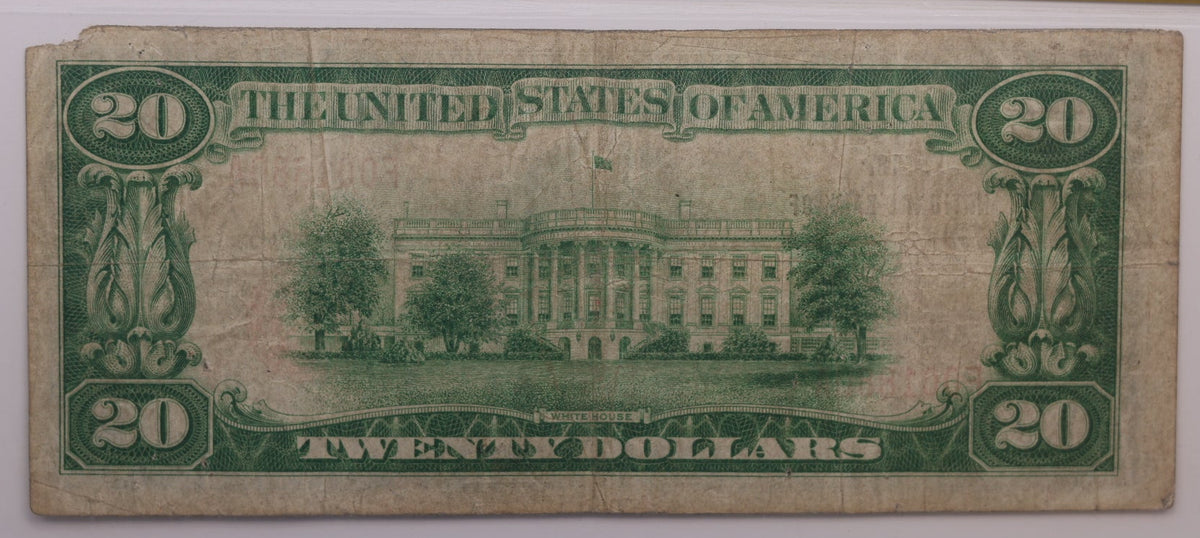 1929 $20, National Bank Note, CH# 5000, Wilmerding, PA. PCGS Fine-15, Store #NBN081.