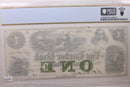 1861 $1, Egg Harbor Bank, New Jersey, Obsolete Note, PCGS AU58, Store