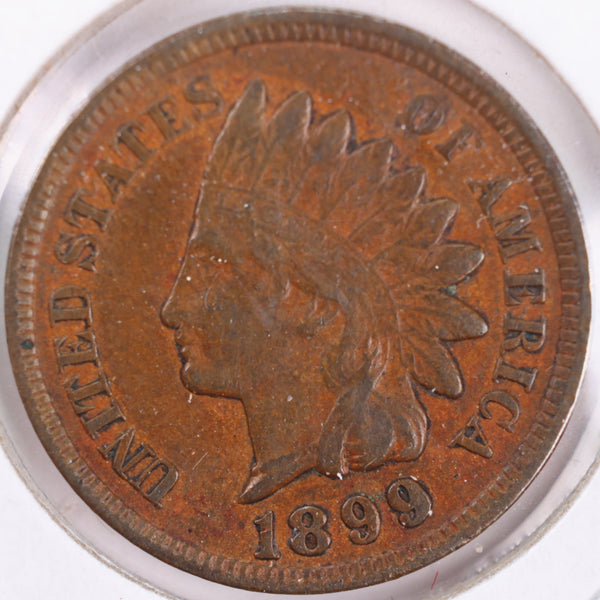 1899 Indian Head Cent, Very Fine+ Circulated Coin, Store #CT0338