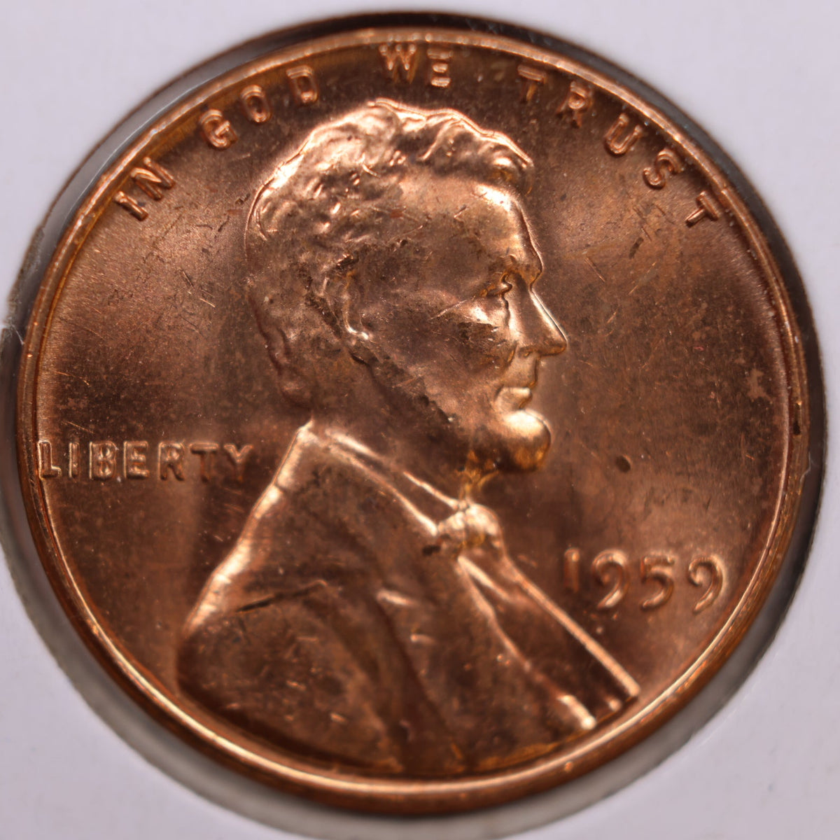 1959 Lincoln Memorial Cent, Mint Uncirculated Coin, Store #CT1676