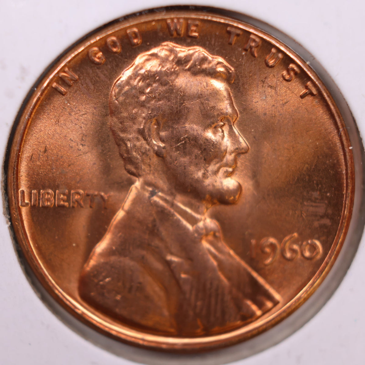 1960 Lincoln Memorial Cent, Mint Uncirculated Coin, Store #CT1677
