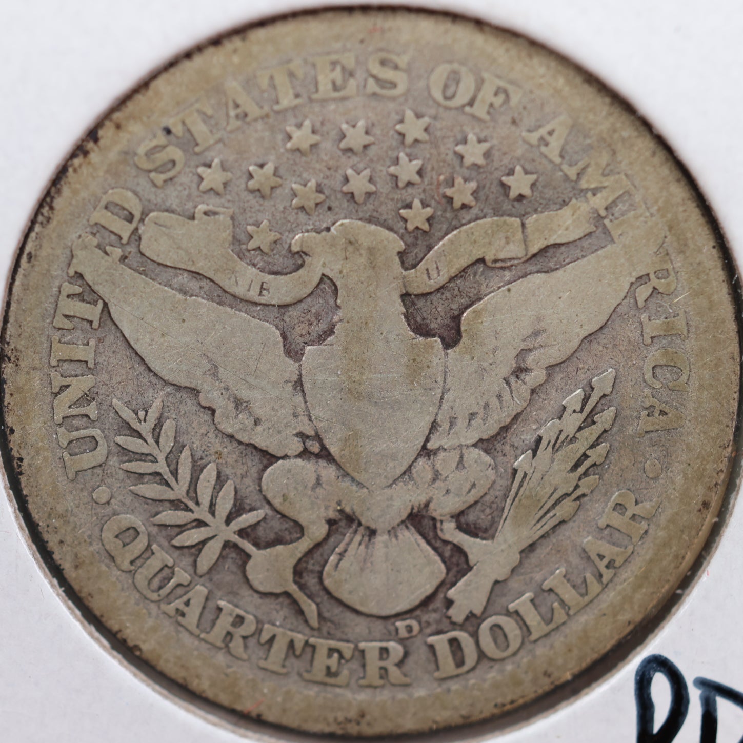 1909-D Barber Quarter, Good Circulated Coin, Store #QR915