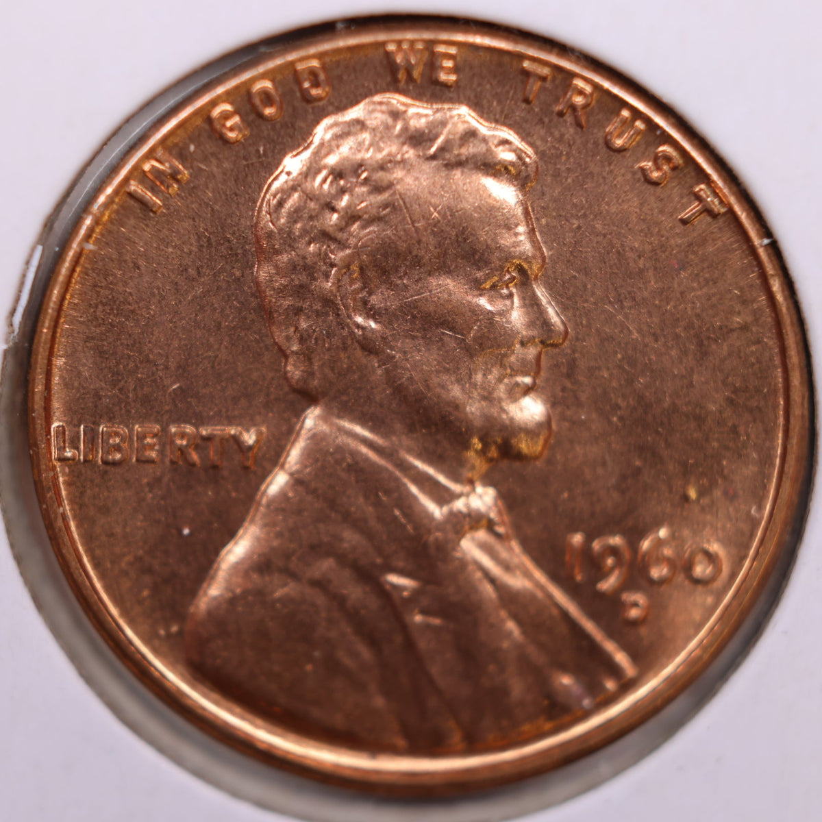 1960-D Lincoln Memorial Cent, Mint Uncirculated Coin, Store #CT1678