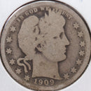 1909-O Barber Quarter, About Good Circulated Coin, details, Store