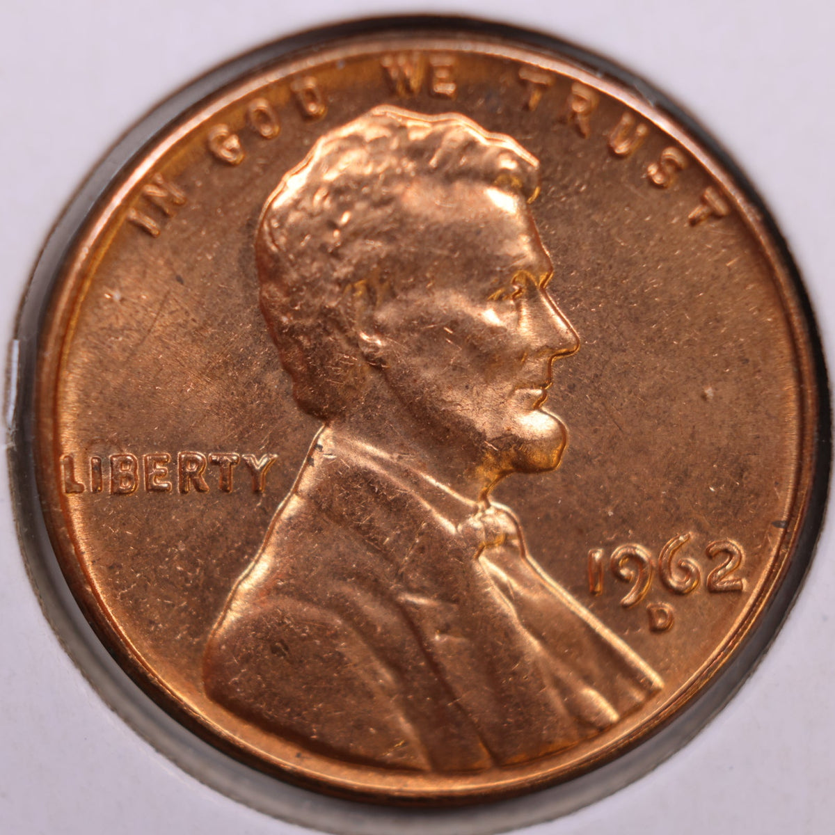 1962-D Lincoln Memorial Cent, Mint Uncirculated Coin, Store #CT1682