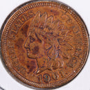 1901 Indian Head Cent, Abt Uncirculated Coin, Store
