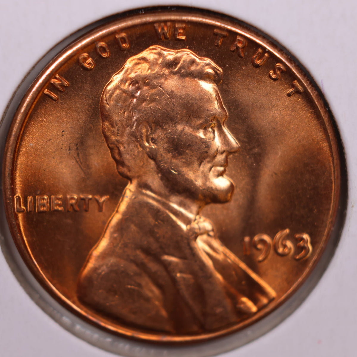1963 Lincoln Memorial Cent, Mint Uncirculated Coin, Store #CT1683