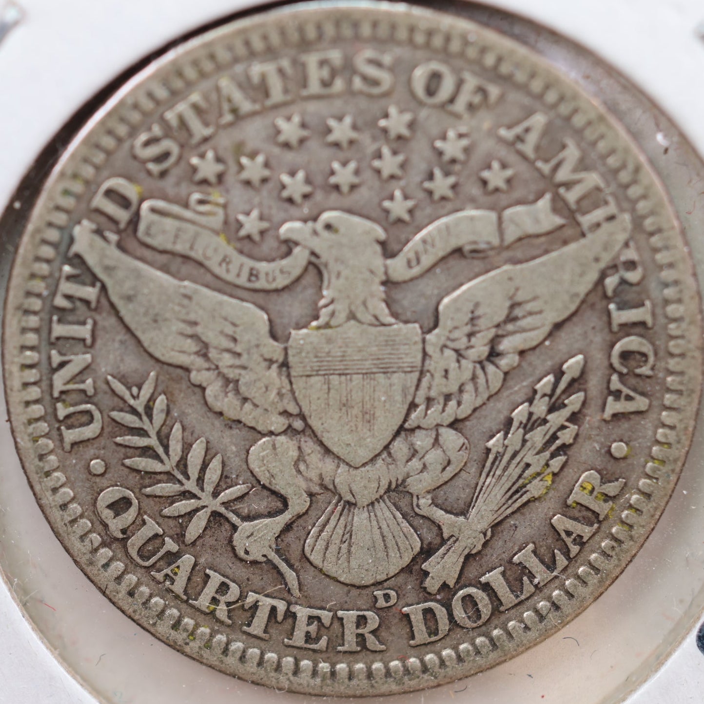 1911-D Barber Silver Quarter, Very Good+ Circulated Coin, Store #QR925