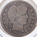 1911-D Barber Quarter, Very Good Circulated Coin, Store