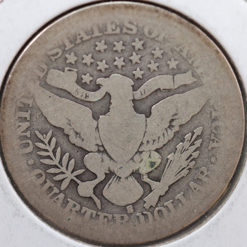 1911-S Barber Quarter, Fair Circulated Coin, Store