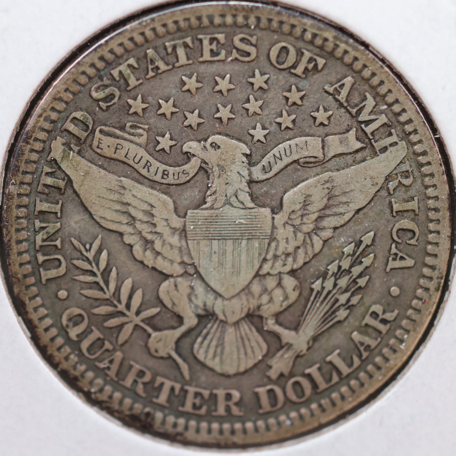 1912 Barber Silver Quarter, Fine Circulated Collectible Coin, Store #QR929