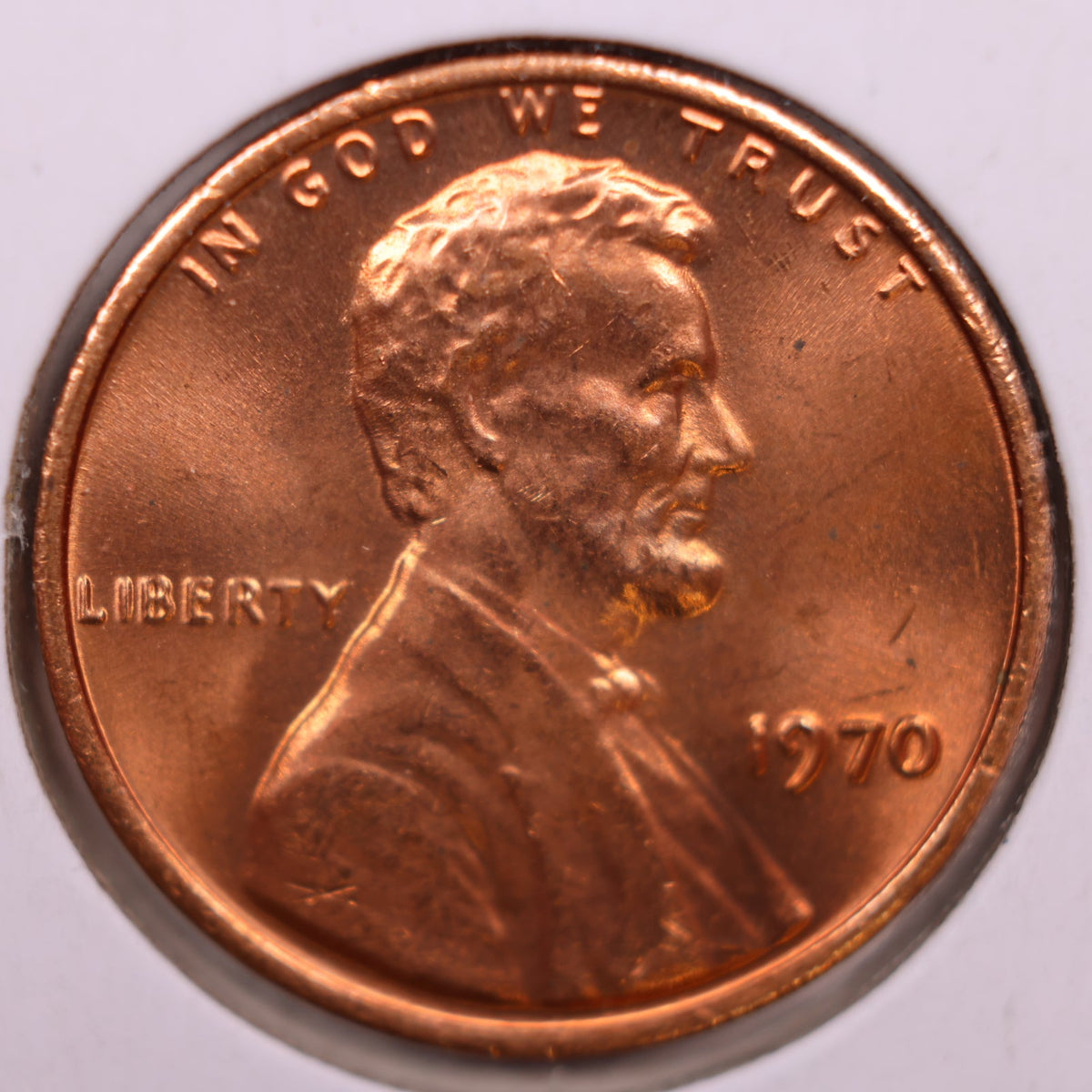 1970 Lincoln Memorial Cent, Mint Uncirculated Coin, Store #CT1692