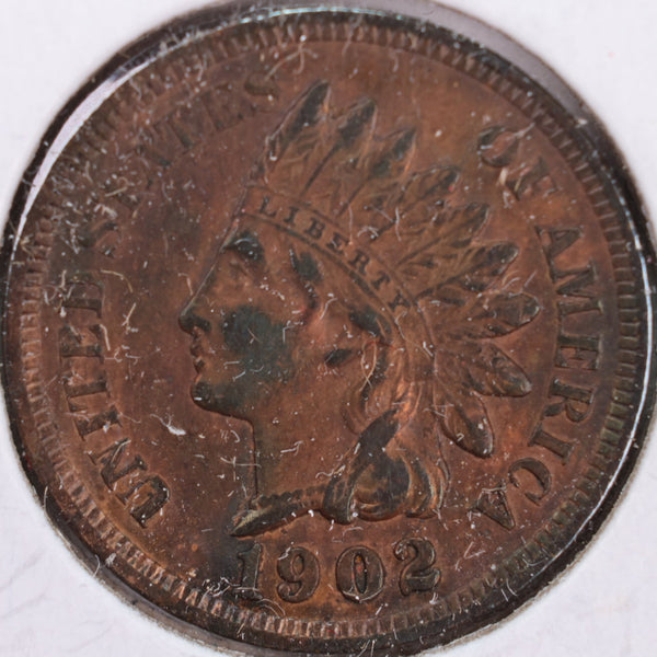 1902 Indian Head Cent, Abt Uncirculated Coin, Store #CT0357