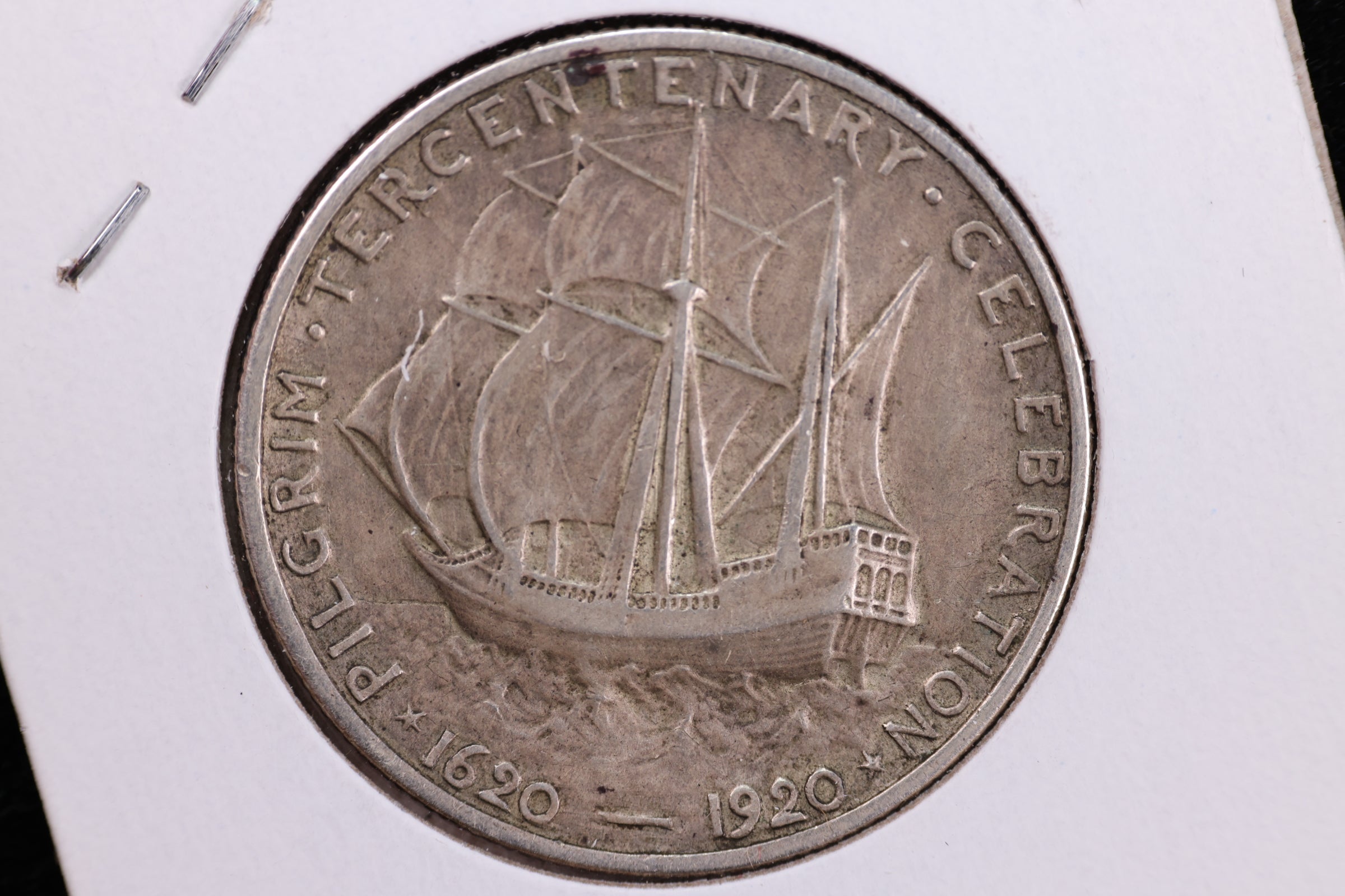 1920 Pilgrim Tercentenary, Silver Commemorative Half Dollar. Store #23
