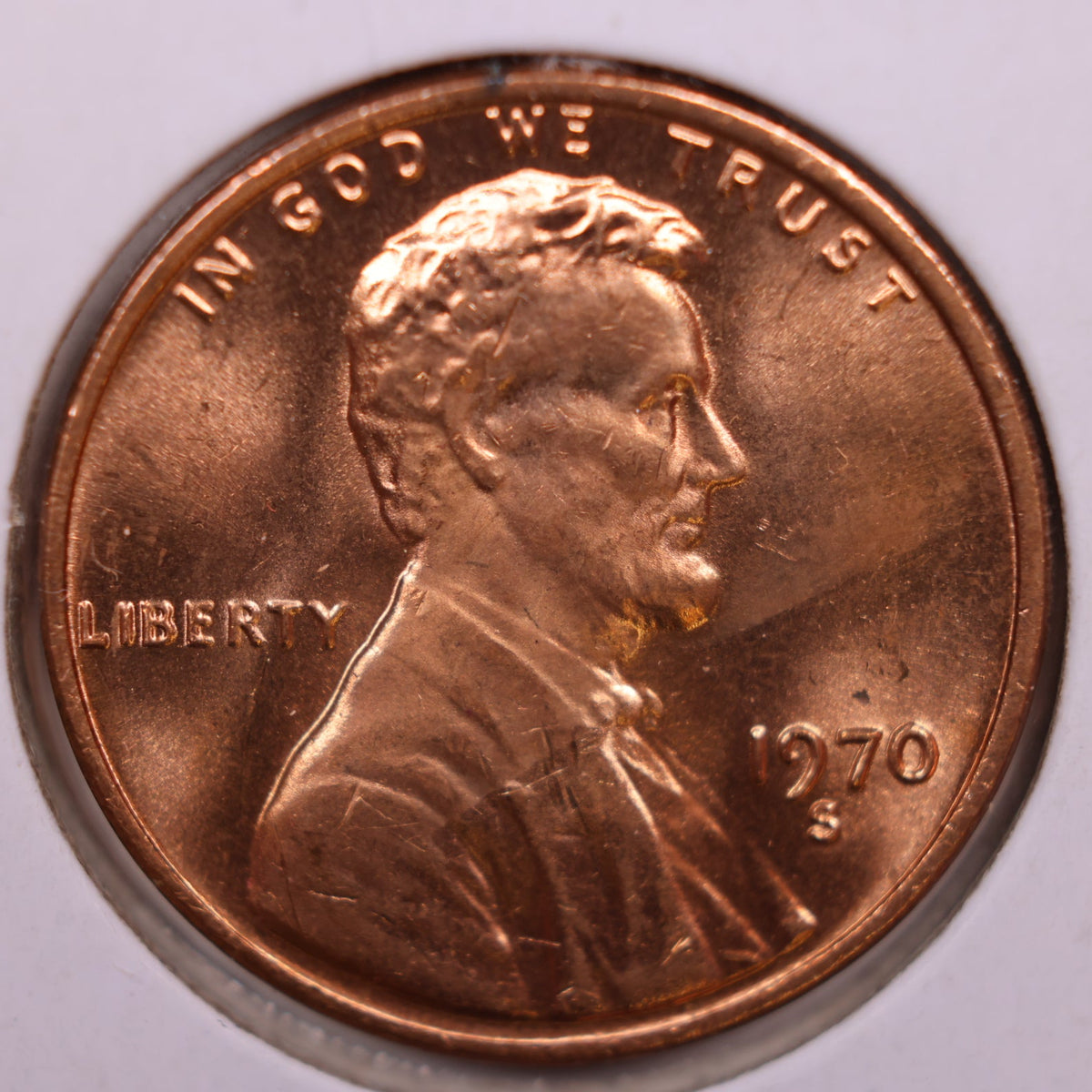 1970-S Lincoln Memorial Cent, Mint Uncirculated Coin, Store #CT1694