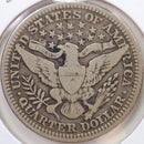 1913 Barber Quarter, Very Good Circulated Coin, Store