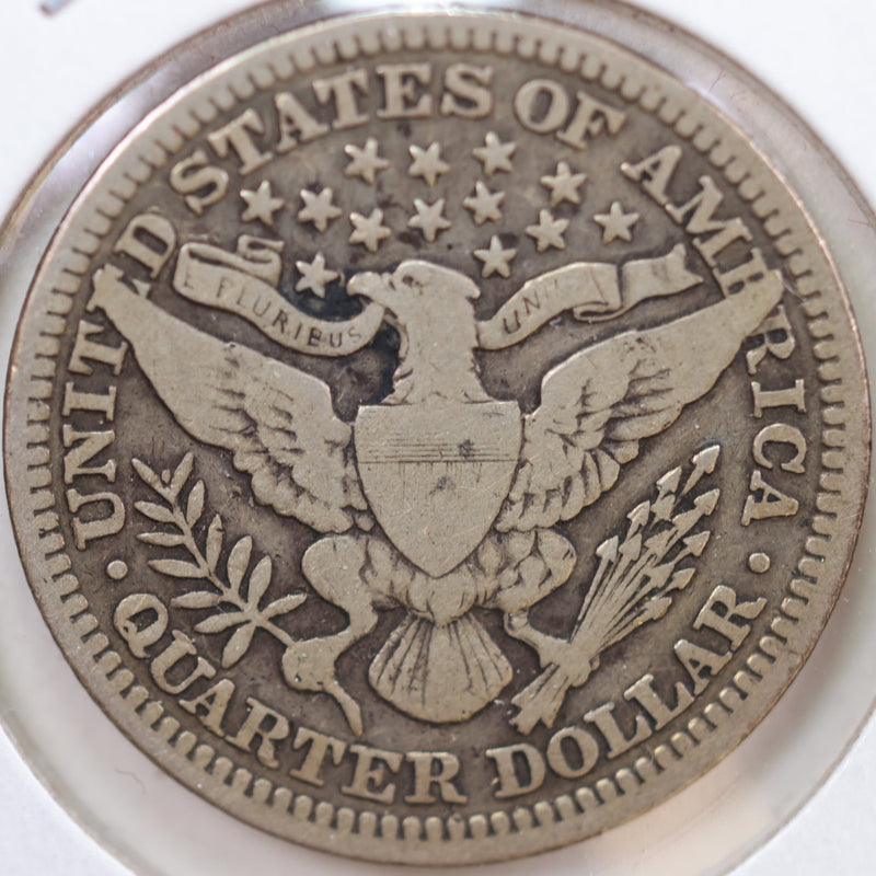 1913 Barber Quarter, Very Good Circulated Coin, Store