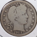 1913 Barber Quarter, Good Circulated Coin, Store