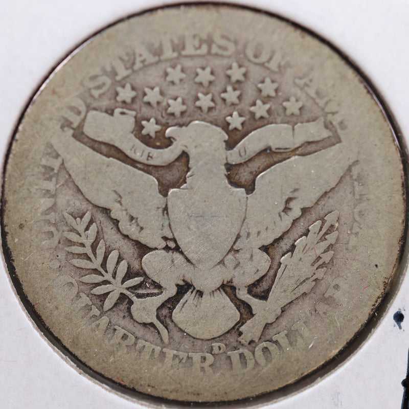1913-D Barber Quarter, Good Circulated Coin, Store