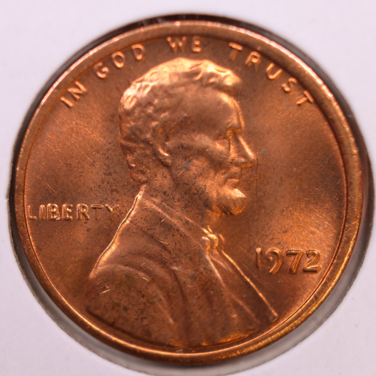 1972 Lincoln Memorial Cent, Mint Uncirculated Coin, Store #CT1698