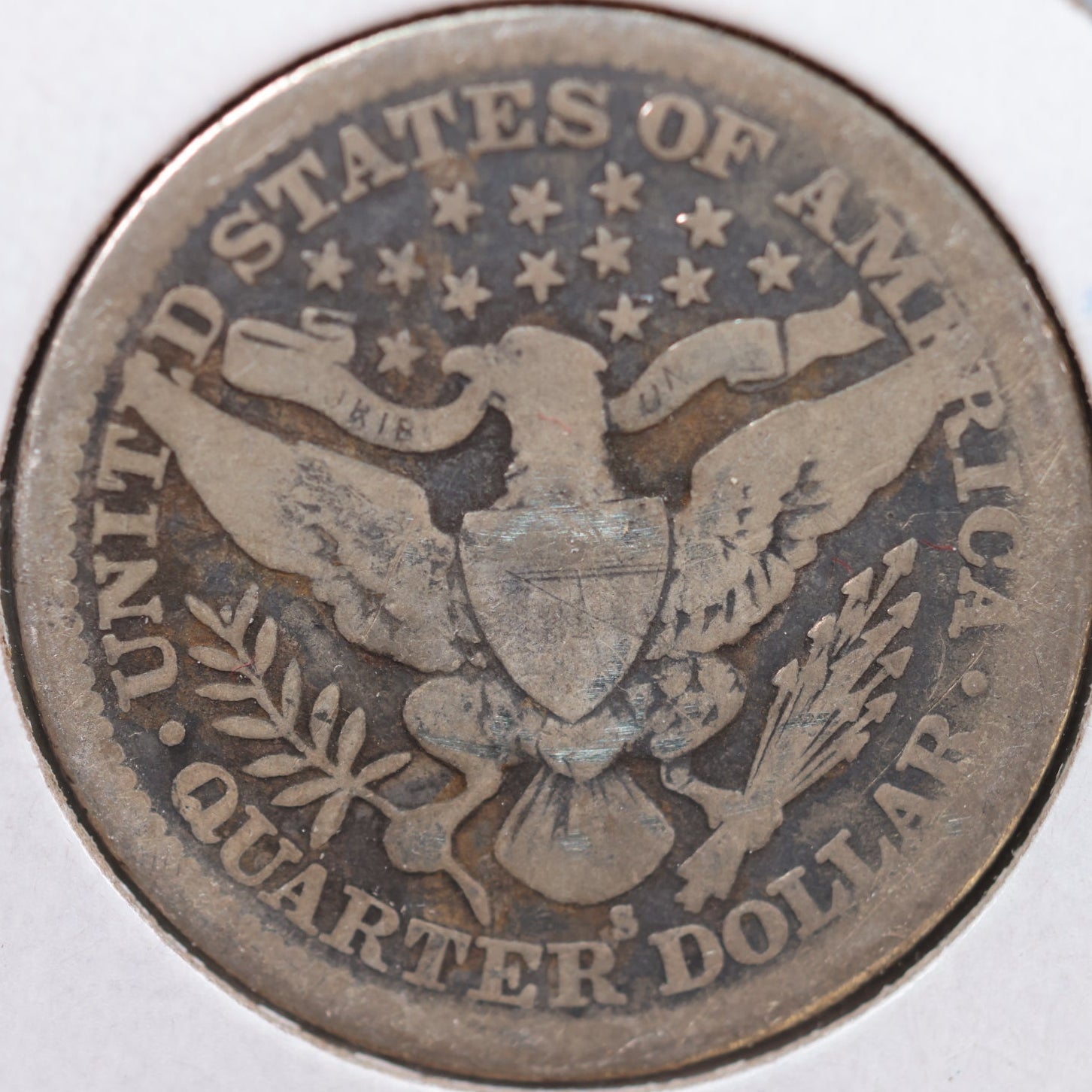 1913-S Barber Silver Quarter, Good+ Circulated Key Date Coin, Store #QR937