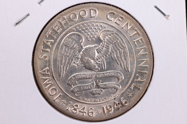 1946 Iowa Centennial, Silver Commemorative Half Dollar. Store #23081971