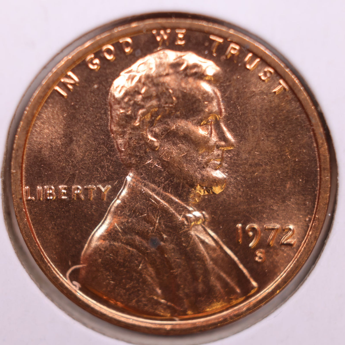 1972-S Lincoln Memorial Cent, Mint Uncirculated Coin, Store #CT1700