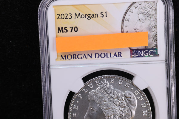 2023 Morgan Silver Dollar, NGC MS-70, Highly Sought After Modern Commemorative. Store #23082351