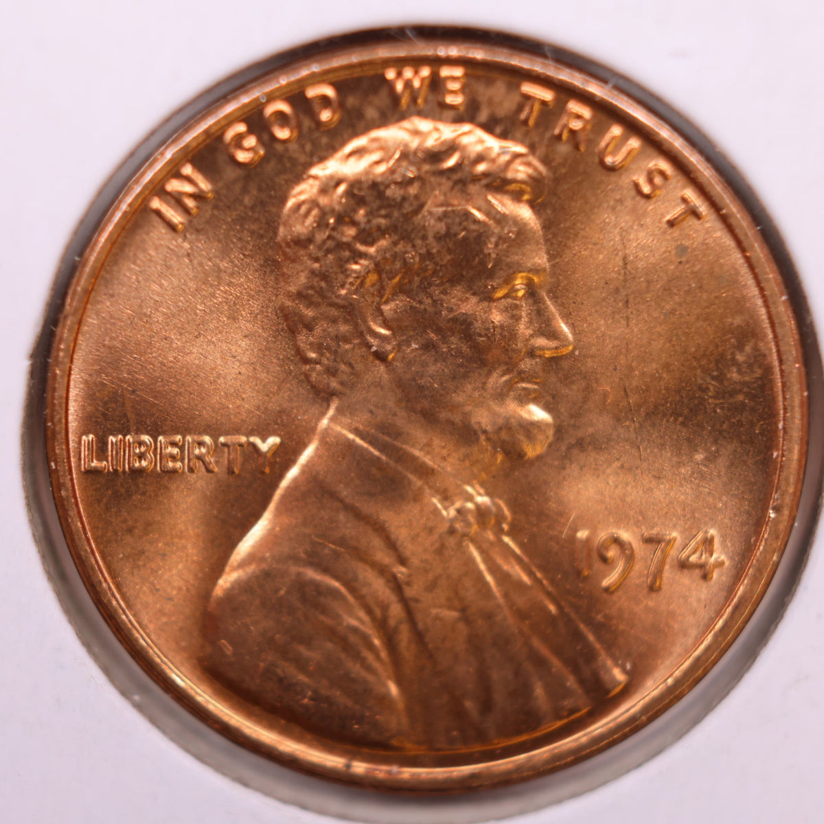 1974 Lincoln Memorial Cent, Mint Uncirculated Coin, Store #CT1703