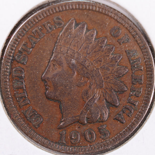 1905 Indian Head Cent, Extra Fine Circulated Coin, Store #CT0371