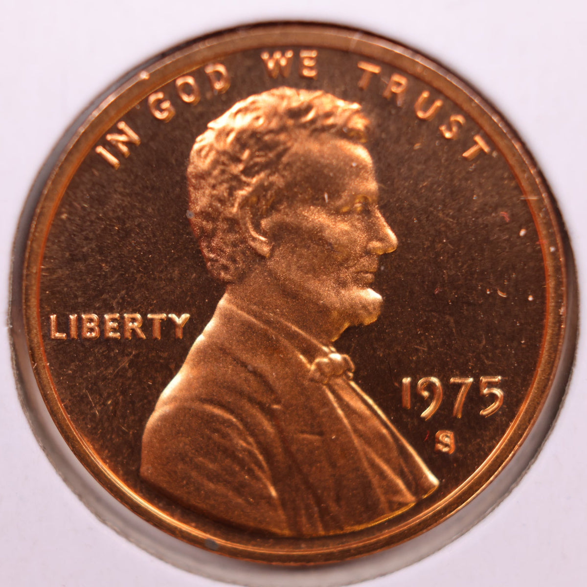 1975-S Lincoln Memorial Cent, Proof Uncirculated Coin, Store #CT1708