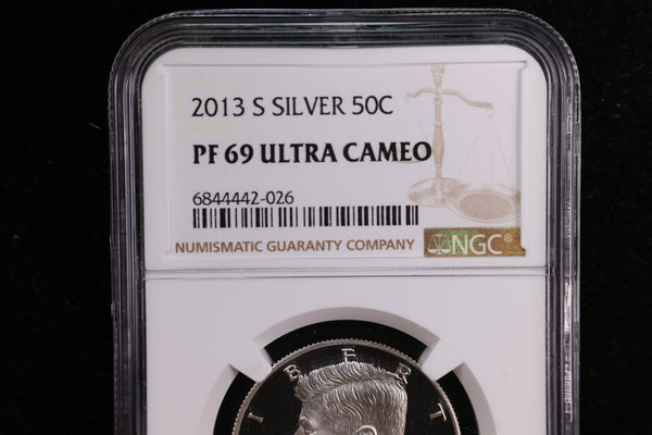 2013-S Kennedy Silver Proof Half Dollar, NGC Certified. Store #23082356