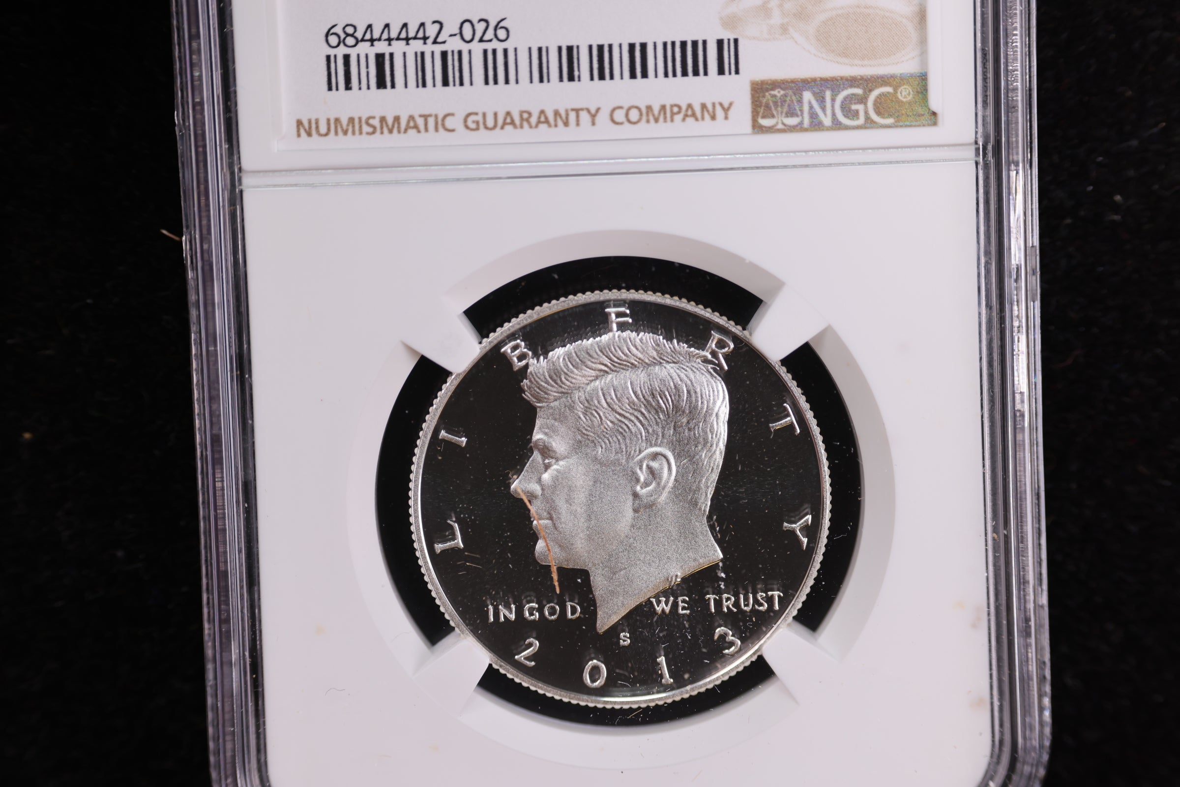 2013-S Kennedy Silver Proof Half Dollar, NGC Certified. Store #23082356