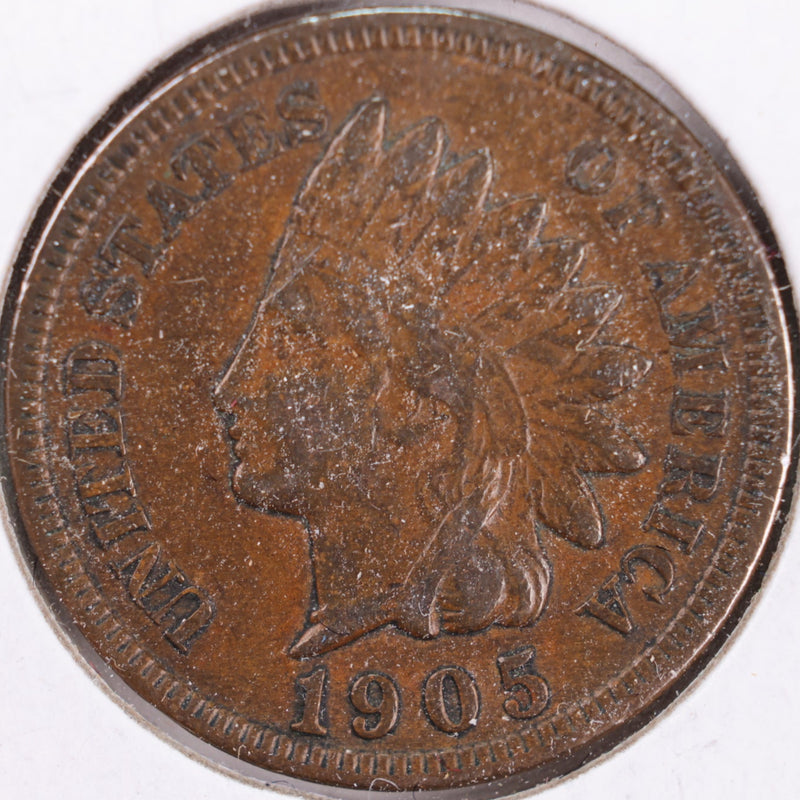 1905 Indian Head Cent, Very Fine Circulated Coin, Store