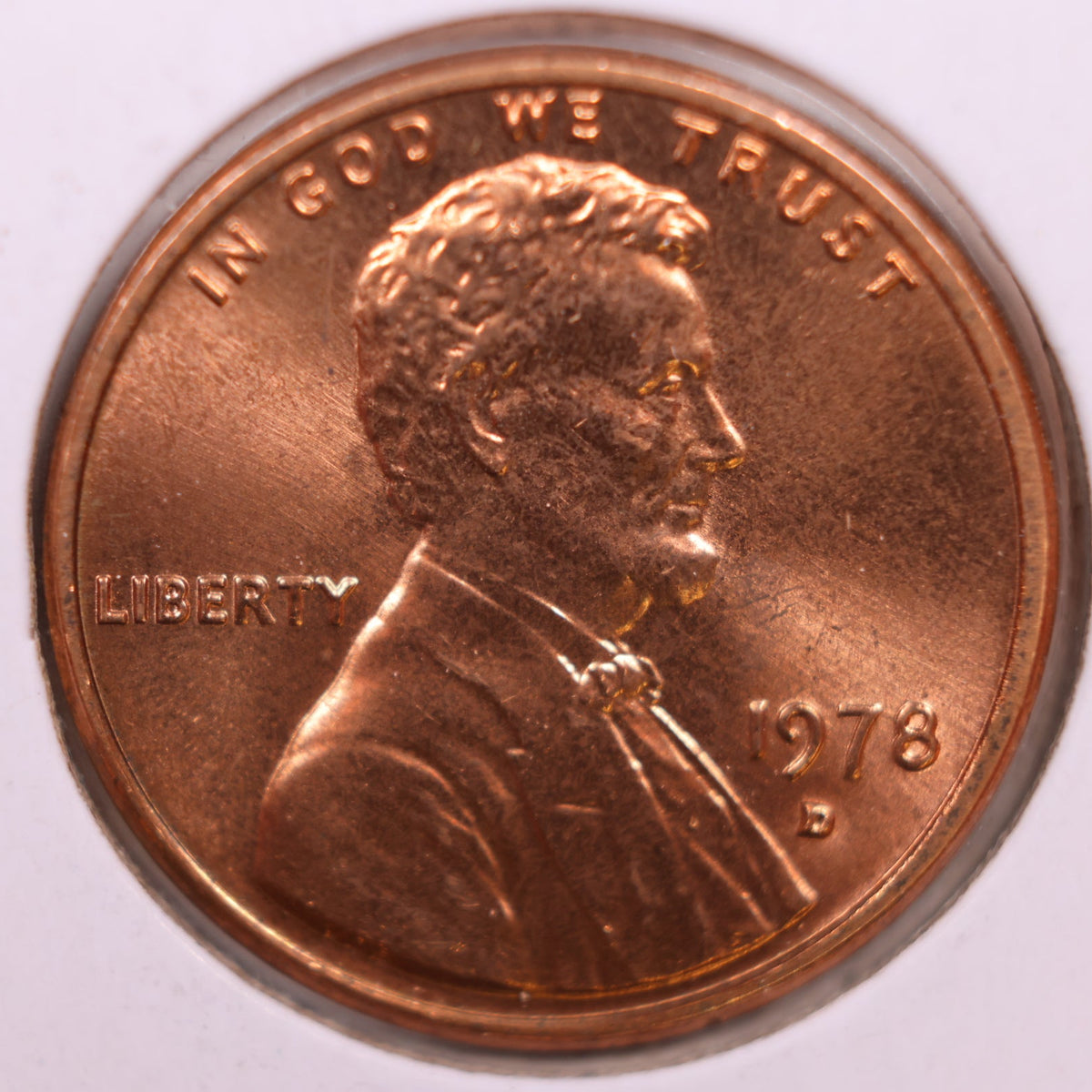1976-D Lincoln Memorial Cent, Uncirculated Coin, Store #CT1710