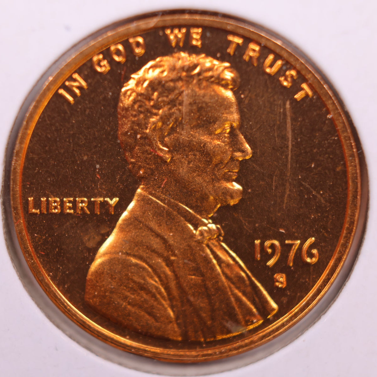 1976-S Lincoln Memorial Cent, Proof Uncirculated Coin, Store #CT1711