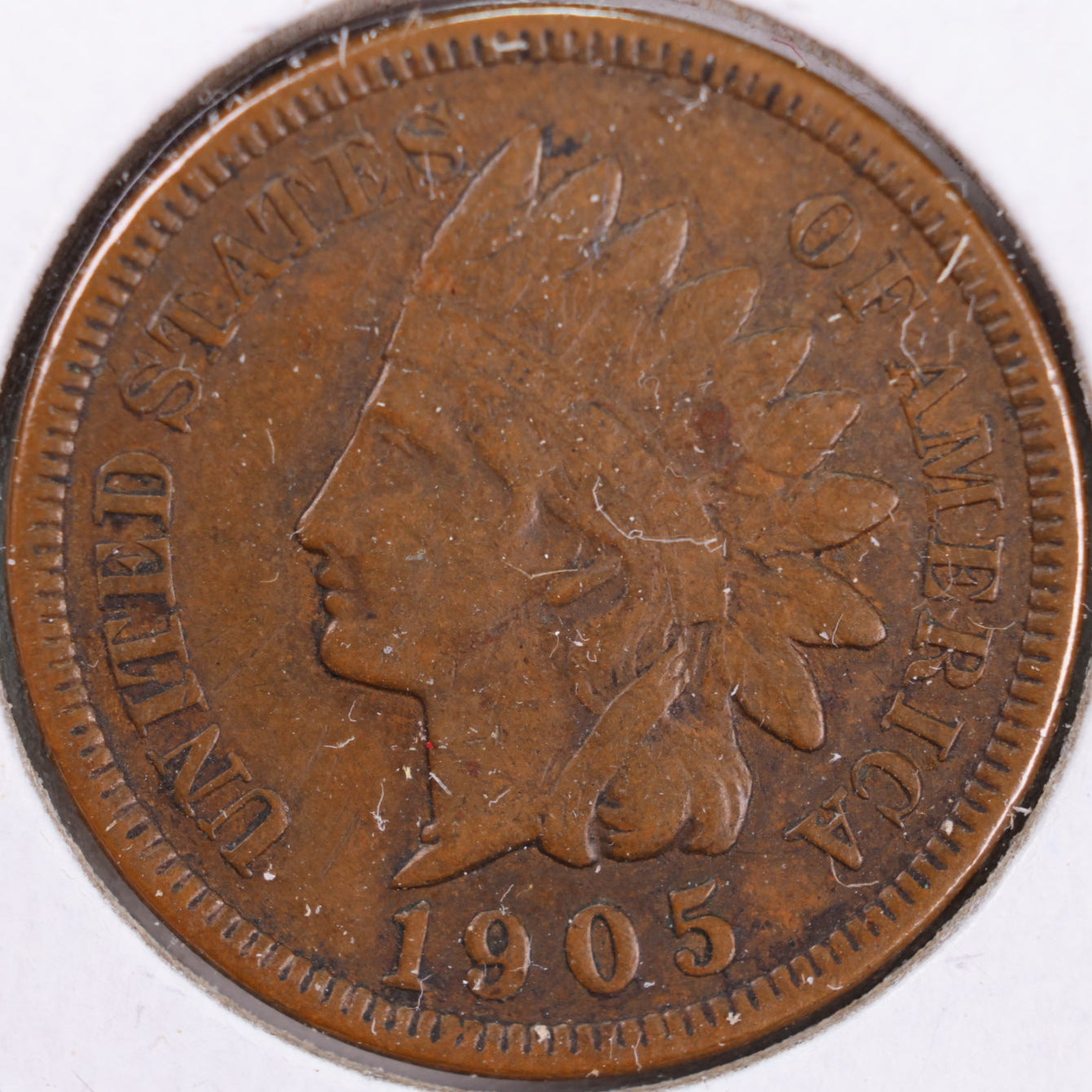 1905 Indian Head Cent, Fine+ Circulated Coin, Store #CT0376