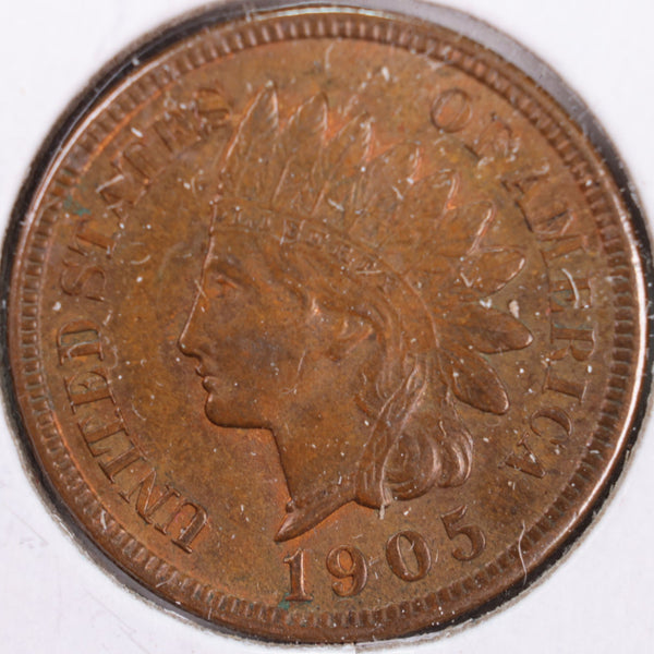 1905 Indian Head Cent, Abt Uncirculated+ Coin, Store #CT0378