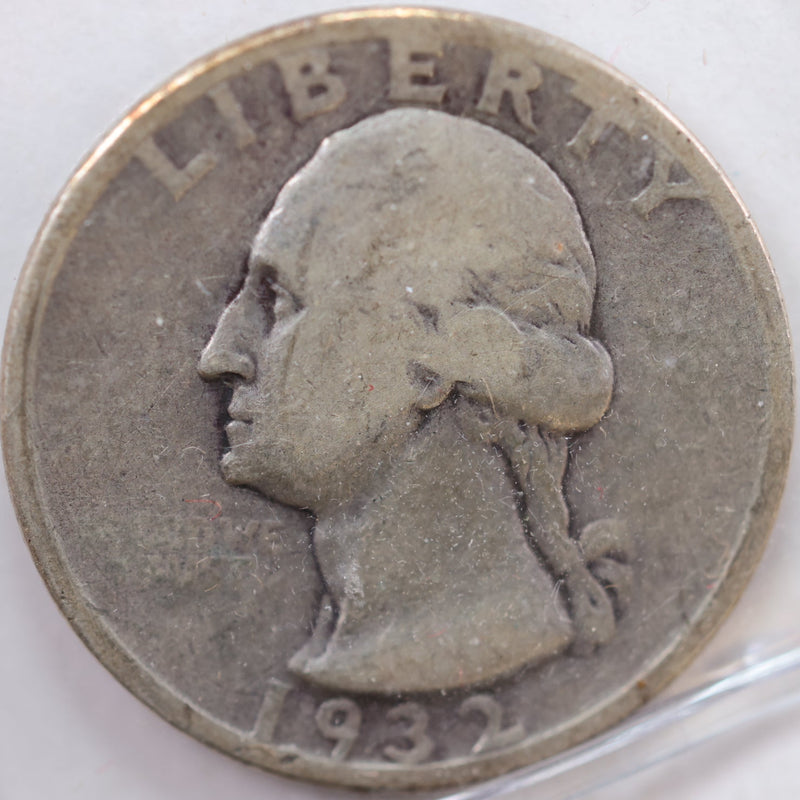 1932 Washington Quarter, Very Good Circulated Coin, Store