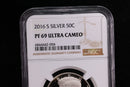 2016-S Kennedy Silver Proof Half Dollar, NGC Certified. Store