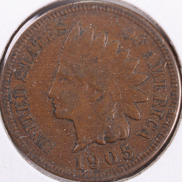 1905 Indian Head Cent, Very Fine Circulated Coin, Store #CT0380