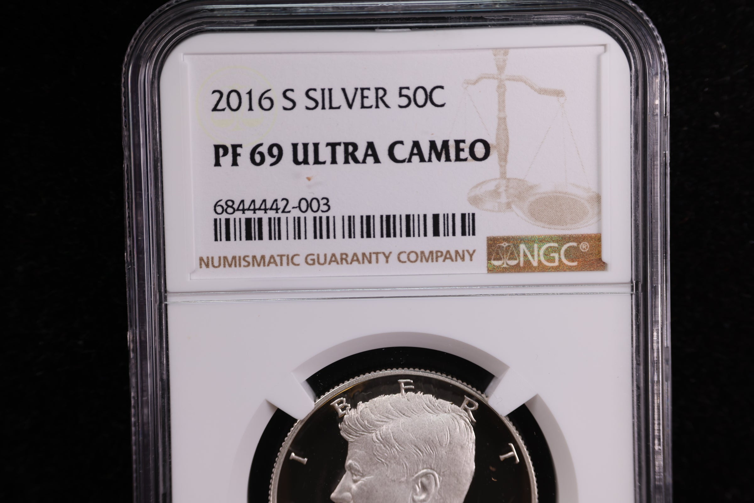2016-S Kennedy Silver Proof Half Dollar, NGC Certified. Store #23082358