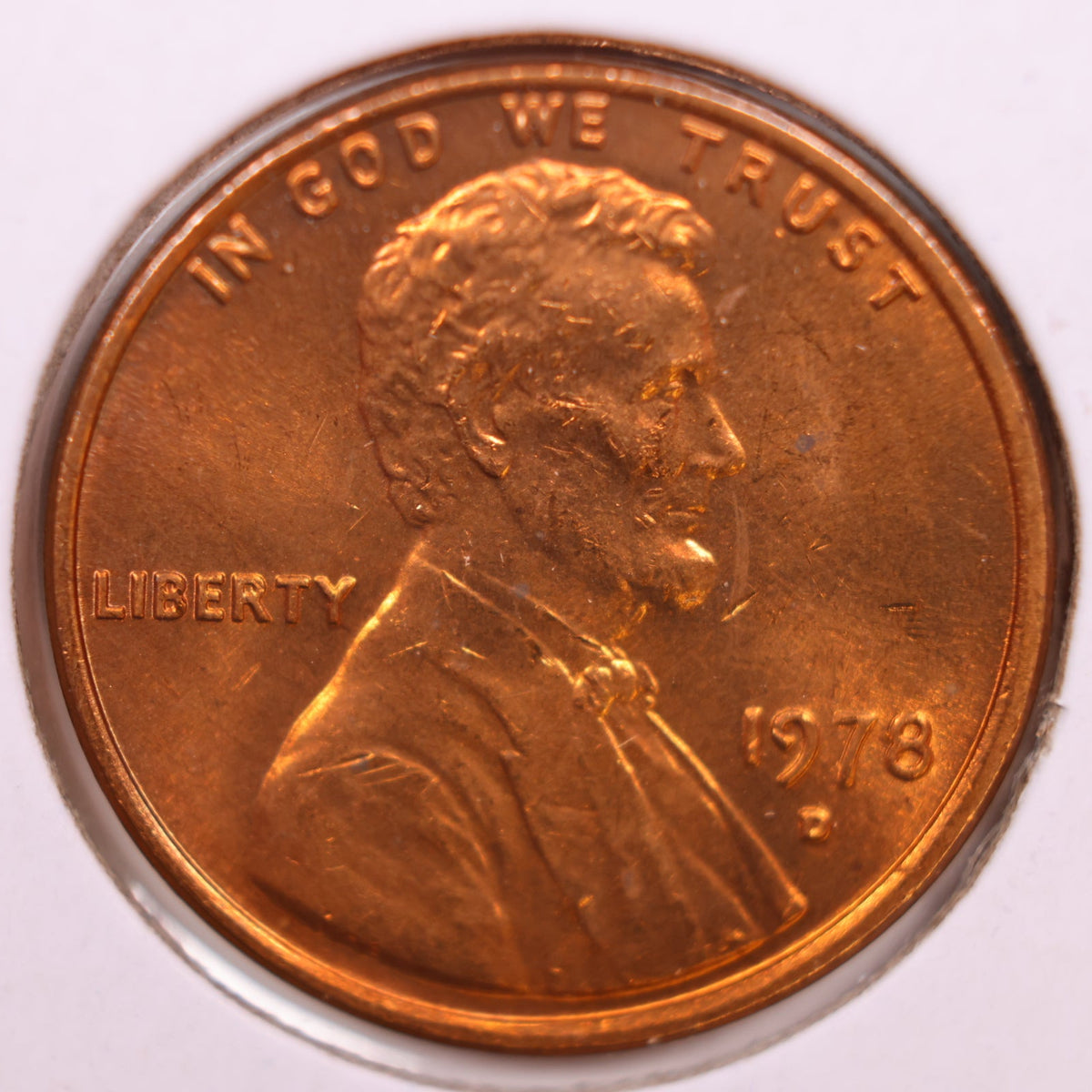 1978-D Lincoln Memorial Cent, Uncirculated Coin, Store #CT1716