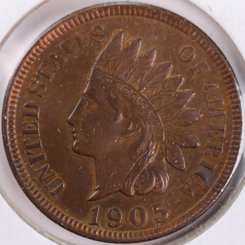 1905 Indian Head Cent, Mint State Uncirculated Coin, Store