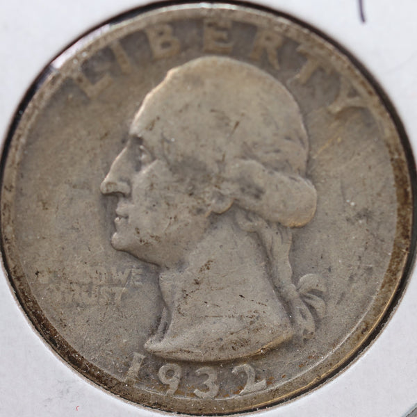 1932 Washington Quarter, Fine Circulated Coin, Store #QR956