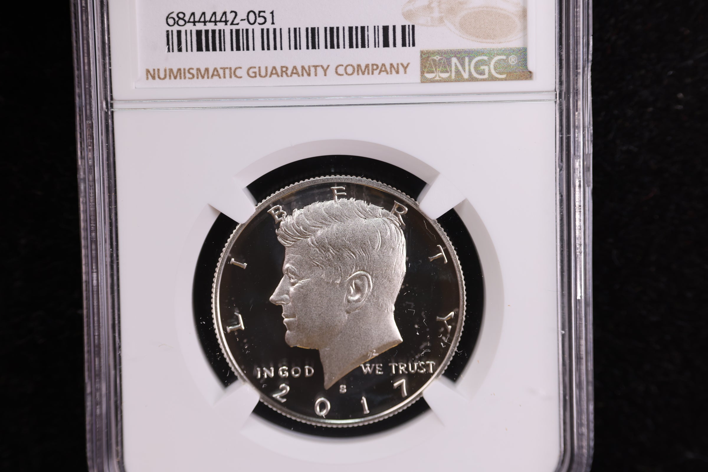 2017-S Kennedy Silver Proof Half Dollar, NGC Certified. Store #23082359
