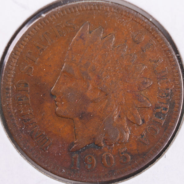 1905 Indian Head Cent, Very Fine Circulated Coin, Store #CT0383